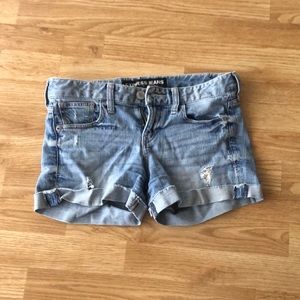 ripped jean shorts